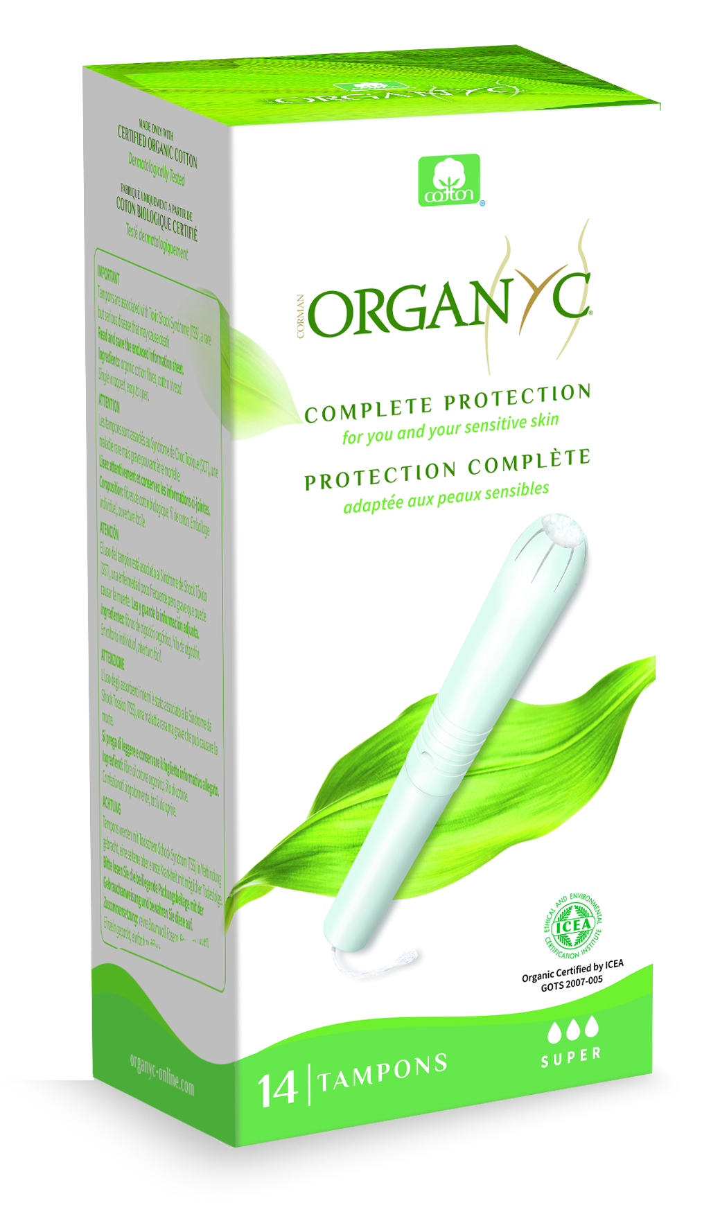 2020 Organyc Cardboard Applicator Tampon Regular Orgat02 Fr